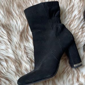 Black Michael Kors Suede Boots